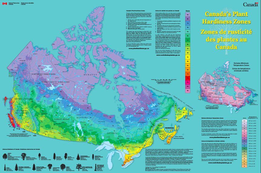 hardiness zones in canada